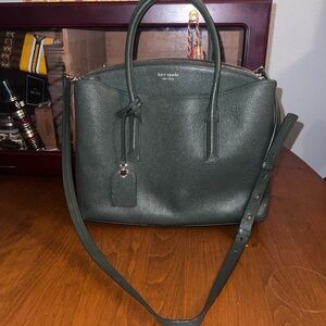 Kate Spade Green Leather Tote Bag